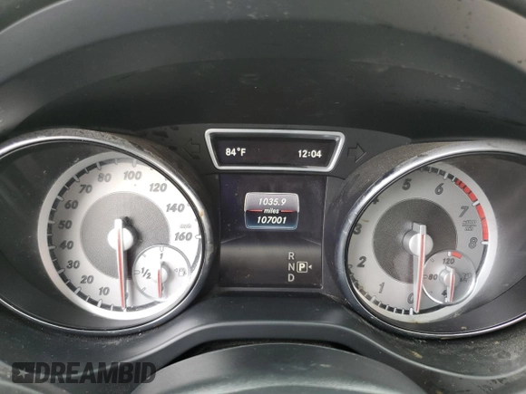 2016 Mercedes-Benz CLA 250 with VIN WDDSJ4GB3GN303071, listed as a Copart auction lot 54166795 with 107,001 mi miles and Salvage title. Bid and sale history available at DreamBid. Image 9.