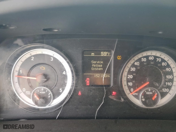 2013 Ram 2500 Tradesman with VIN 3C6UR5CL8DG609968, listed as a Copart auction lot 77579854 with 152,186 mi miles and Salvage Title. Bid and sale history available at carsss.com. Image 9.