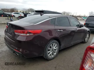 2017 Kia Optima LX with VIN 5XXGT4L35HG166544, listed as a Copart auction lot 43211275 with 124,274 mi miles and Clean Title. Bid and sale history available at carsss.com. Image 3.