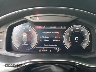 2020 Audi Q8 Premium Plus with VIN WA1BVAF10LD000667, listed as a Copart auction lot 43176355 with 71,253 mi miles and Salvage Title. Bid and sale history available at carsss.com. Image 9.