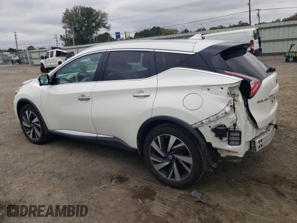2017 Nissan Murano Platinum z VIN 5N1AZ2MG3HN124254, wystawiony jako Copart lot #76585093 z przebiegiem 102 764 mil mil oraz Szkoda całkowita • Salvage title. Historia ofert i sprzedaży dostępna na DreamBid. Obrazek 2.