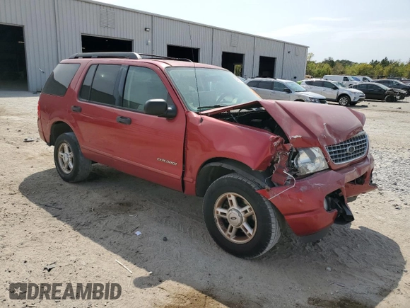 2005 Ford Explorer XLT with VIN 1FMZU63KX5UC02058, listed as a Copart auction lot 49928725 with Not provided miles and Salvage title. Bid and sale history available at DreamBid. Image 4.
