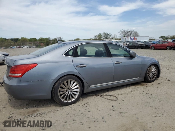 2014 Hyundai Equus Signature with VIN KMHGH4JH4EU080272, listed as a Copart auction lot 54183775 with 105,897 mi miles and Clean Title. Bid and sale history available at DreamBid. Image 3.