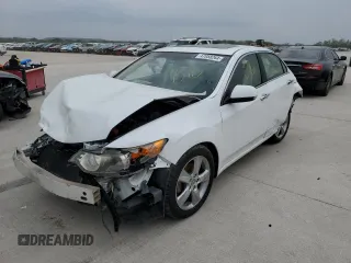 2013 Acura TSX with VIN JH4CU2F40DC012448, listed as a Copart auction lot 47058264 with 0 mi miles and Salvage Title. Bid and sale history available at carsss.com. Image 1.