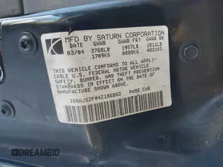 2004 Saturn ION ION 2 z VIN 1G8AJ52F04Z186862, wystawiony jako IAAI lot #41998911 z przebiegiem 178 351 mil mil oraz . Historia ofert i sprzedaży dostępna na DreamBid. Obrazek 9.