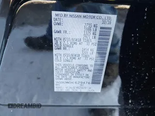 2017 Nissan Pathfinder SV z VIN 5N1DR2MN5HC629476, wystawiony jako IAAI lot #41325826 z przebiegiem 87 573 mil mil oraz . Historia ofert i sprzedaży dostępna na DreamBid. Obrazek 9.