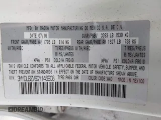2016 Scion iA with VIN 3MYDLBZV6GY146908, listed as a IAAI auction lot 42127944 with Not Provided miles and . Bid and sale history available at DreamBid. Image 9.