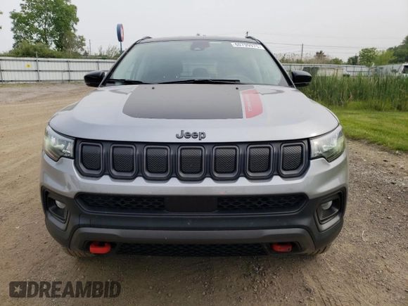 2022 Jeep Compass Trailhawk with VIN 3C4NJDDB7NT163504, listed as a Copart auction lot 60799975 with 16,312 mi miles and Salvage title. Bid and sale history available at DreamBid. Image 5.