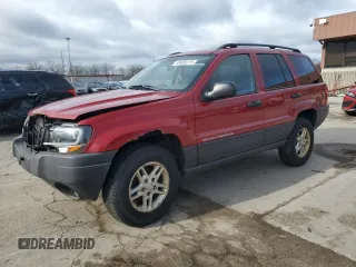 2004 Jeep Grand Cherokee Laredo with VIN 1J4GW48S04C344954, listed as a Copart auction lot 50436225 with 321,369 mi miles and Salvage Title. Bid and sale history available at carsss.com. Image 1.