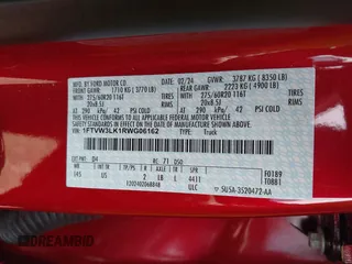 2024 Ford F-150 Lightning XLT with VIN 1FTVW3LK1RWG06162, listed as a IAAI auction lot 41930377 with Not provided miles and . Bid and sale history available at DreamBid. Image 9.