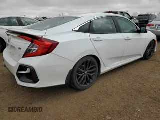 2020 Honda Civic Si with VIN 2HGFC1E53LH201033, listed as a Copart auction lot 77314194 with 79,000 mi miles and Clean Title. Bid and sale history available at DreamBid. Image 3.