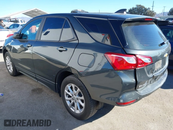 2020 Chevrolet Equinox LS with VIN 3GNAXHEVXLS521380, listed as a IAAI auction lot 40830916 with 72,350 mi miles. Bid and sale history available at carsss.com. Image 3.