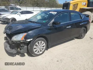 2015 Nissan Sentra SV with VIN 3N1AB7AP4FY376429, listed as a Copart auction lot 50814645 with 142,687 mi miles and Salvage Title. Bid and sale history available at carsss.com. Image 1.
