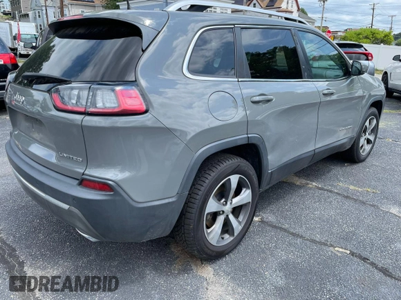 2020 Jeep Cherokee Limited with VIN 1C4PJMDXXLD562415, listed as a Copart auction lot 65097625 with 142,343 mi miles and Clean title. Bid and sale history available at DreamBid. Image 4.