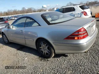 2001 Mercedes-Benz CL-Class with VIN WDBPJ75J91A018531, listed as a Copart auction lot 83303954 with 23,660 mi miles and Salvage Title. Bid and sale history available at carsss.com. Image 2.