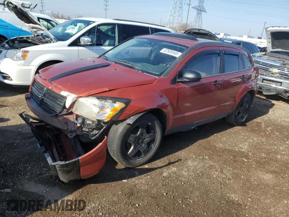 2009 Dodge Caliber SXT with VIN 1B3HB48A89D119892, listed as a Copart auction lot 52505545 with 219,227 mi miles and Salvage Title. Bid and sale history available at carsss.com. Image 1.