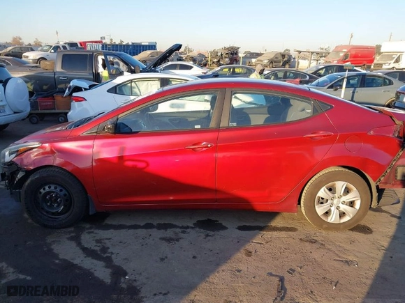 2016 Hyundai Elantra SE with VIN 5NPDH4AE0GH733173, listed as a IAAI auction lot 41134432 with 83,402 mi miles. Bid and sale history available at carsss.com. Image 15.
