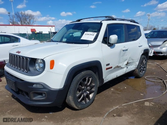 2016 Jeep Renegade Latitude with VIN ZACCJABT4GPC65046, listed as a IAAI auction lot 41882848 with 128,486 mi miles. Bid and sale history available at carsss.com. Image 2.
