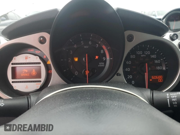 2012 Nissan 370Z Touring with VIN JN1AZ4FH1CM371246, listed as a Copart auction lot 74752074 with 60,688 mi miles and Salvage Title. Bid and sale history available at carsss.com. Image 9.