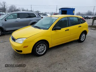 2007 Ford Focus S with VIN 1FAFP37N47W201373, listed as a Copart auction lot 44798495 with 196,697 mi miles and Non Repairable. Bid and sale history available at carsss.com. Image 1.