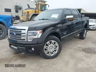 2013 Ford F-150 XL with VIN 1FTFW1ET7DFE02960, listed as a IAAI auction lot 41577436 with 161,577 mi miles. Bid and sale history available at carsss.com. Image 2.