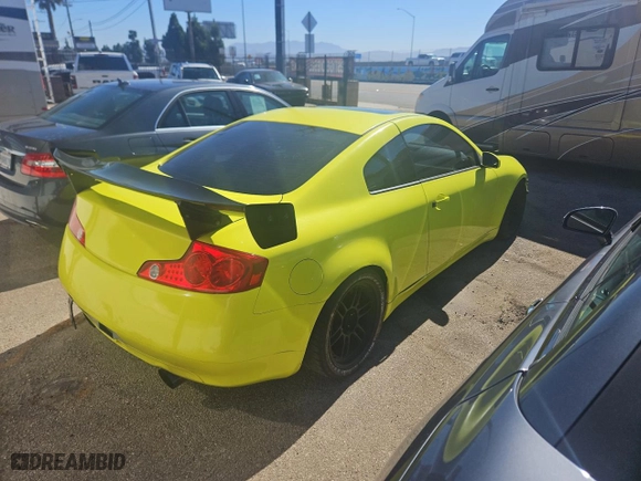 2003 Infiniti G35 Coupe w/Leather with VIN JNKCV54E63M203505, listed as a Copart auction lot 77639804 with 45,022 mi miles and Clean Title. Bid and sale history available at carsss.com. Image 4.