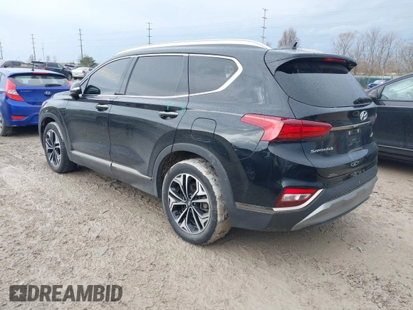 2020 Hyundai Santa Fe Limited with VIN 5NMS5CAA5LH274074, listed as a IAAI auction lot 41913985 with 58,846 mi miles. Bid and sale history available at carsss.com. Image 3.