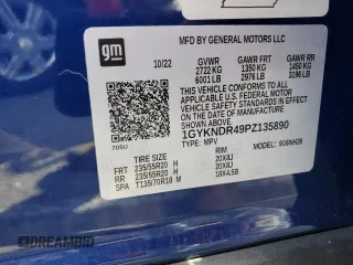 2023 Cadillac XT5 AWD Premium Luxury with VIN 1GYKNDR49PZ135890, listed as a Copart auction lot 79808584 with 21,708 mi miles and Salvage Title. Bid and sale history available at DreamBid. Image 13.