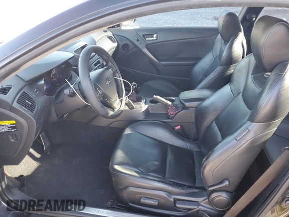 2012 Hyundai Genesis Coupe Grand Touring with VIN KMHHU6KH4CU066086, listed as a Copart auction lot 49646775 with 186,684 mi miles and Clean title. Bid and sale history available at DreamBid. Image 7.