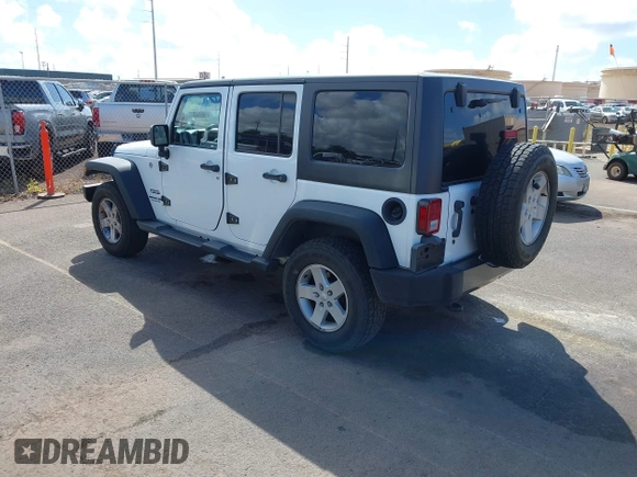 2016 Jeep Wrangler Unlimited Sport with VIN 1C4BJWDGXGL238558, listed as a IAAI auction lot 41670076 with 81,816 mi miles and . Bid and sale history available at DreamBid. Image 3.