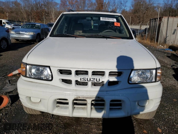 2001 Isuzu Rodeo S with VIN 4S2CK58W414338481, listed as a Copart auction lot 80849314 with 109,036 mi miles and Salvage Title. Bid and sale history available at DreamBid. Image 5.