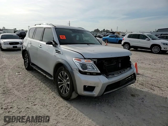 2019 Nissan Armada SV with VIN JN8AY2NC1K9585976, listed as a Copart auction lot 67952834 with 132,661 mi miles and Salvage Title. Bid and sale history available at carsss.com. Image 12.
