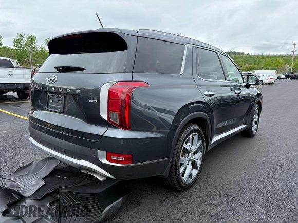 2020 Hyundai Palisade SEL z VIN KM8R4DHE6LU061204, wystawiony jako Copart lot #57970425 z przebiegiem 152 321 mil mil oraz Czysty tytuł • Clean title. Historia ofert i sprzedaży dostępna na DreamBid. Obrazek 4.