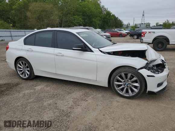 2013 BMW 3 Series 320i xDrive with VIN WBA3C3C51DF978651, listed as a Copart auction lot 58507915 with 117,025 mi miles and Salvage title. Bid and sale history available at DreamBid. Image 4.