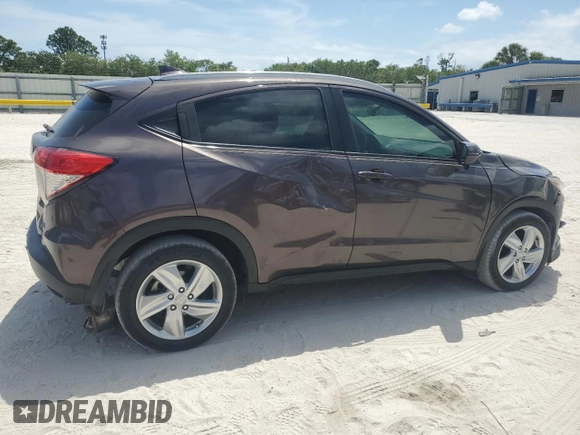 2019 Honda HR-V EX with VIN 3CZRU5H50KM707327, listed as a Copart auction lot 54589245 with 23,468 mi miles and Salvage Title. Bid and sale history available at carsss.com. Image 3.