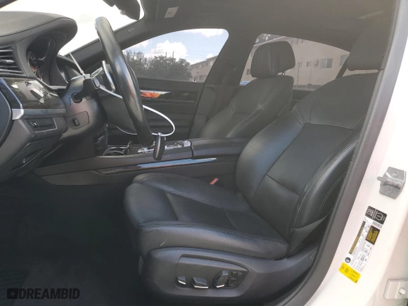 2013 BMW 7 Series 740Li with VIN WBAYE4C5XDD137591, listed as a Copart auction lot 44581175 with 138,173 mi miles and Salvage Title. Bid and sale history available at carsss.com. Image 7.