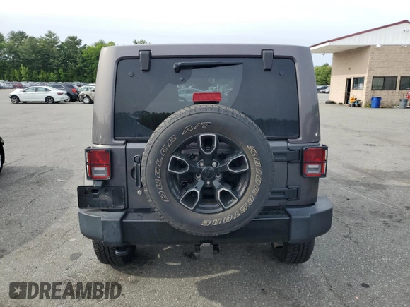 2018 Jeep Wrangler Unlimited Sahara with VIN 1C4BJWEG8JL821569, listed as a Copart auction lot 57949745 with 40,048 mi miles and Salvage title. Bid and sale history available at DreamBid. Image 6.