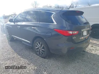 2013 Infiniti JX35 with VIN 5N1AL0MM3DC335827, listed as a IAAI auction lot 42038972 with 137,286 mi miles and . Bid and sale history available at DreamBid. Image 3.