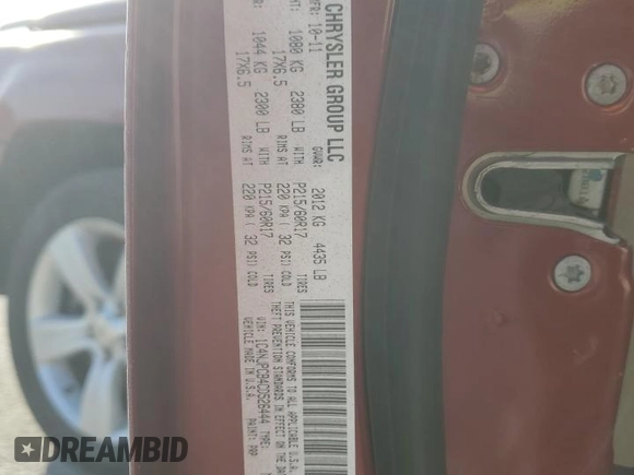 2012 Jeep Patriot Limited with VIN 1C4NJPCB4CD526444, listed as a Copart auction lot 82899834 with 127,220 mi miles and Salvage title. Bid and sale history available at DreamBid. Image 15.