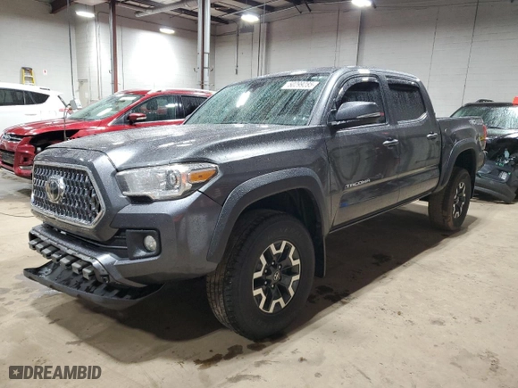 2019 Toyota Tacoma 4WD SR with VIN 3TMCZ5AN6KM244679, listed as a Copart auction lot 50299285 with 235,571 mi miles and Salvage Title. Bid and sale history available at carsss.com. Image 1.