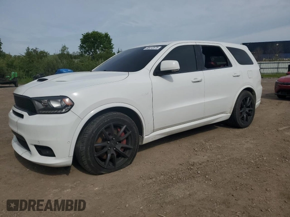 2018 Dodge Durango SRT with VIN 1C4SDJGJ3JC341670, listed as a Copart auction lot 58412575 with 82,936 mi miles and Salvage title. Bid and sale history available at DreamBid. Image 1.