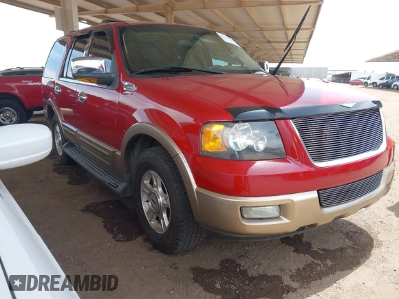 2003 Ford Expedition Eddie Bauer with VIN 1FMEU17W33LB55408, listed as a IAAI auction lot 42319615 with 234,794 mi miles and . Bid and sale history available at DreamBid. Image 1.