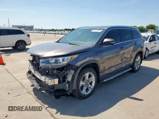 2018 Toyota Highlander Limited with VIN 5TDYZRFH5JS268003, listed as a Copart auction lot 58846065 with 70,427 mi miles and Salvage title. Bid and sale history available at DreamBid. Image 1.