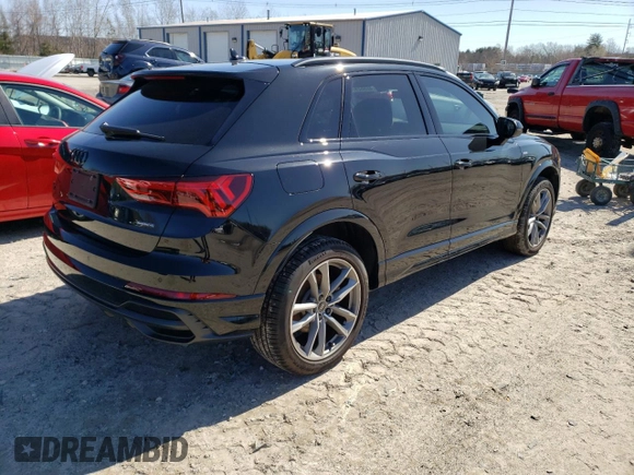 2022 Audi Q3 S line Premium Plus with VIN WA1EECF36N1148238, listed as a Copart auction lot 46962973 with 2,656 mi miles and . Bid and sale history available at DreamBid. Image 3.