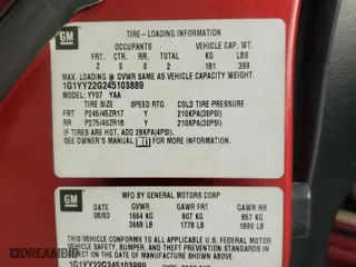 2004 Chevrolet Corvette with VIN 1G1YY22G245103889, listed as a Copart auction lot 53396775 with 172,581 mi miles and Salvage Title. Bid and sale history available at carsss.com. Image 12.