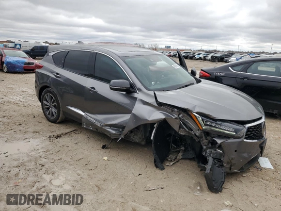 2022 Acura RDX w/Technology Package with VIN 5J8TC2H57NL008846, listed as a Copart auction lot 45051665 with 33,139 mi miles and Salvage Title. Bid and sale history available at carsss.com. Image 4.