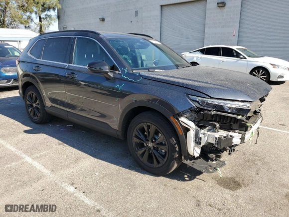 2024 Honda CR-V Hybrid Sport Touring with VIN 2HKRS6H98RH812928, listed as a Copart auction lot 81304374 with 6,586 mi miles and Salvage Title. Bid and sale history available at carsss.com. Image 4.