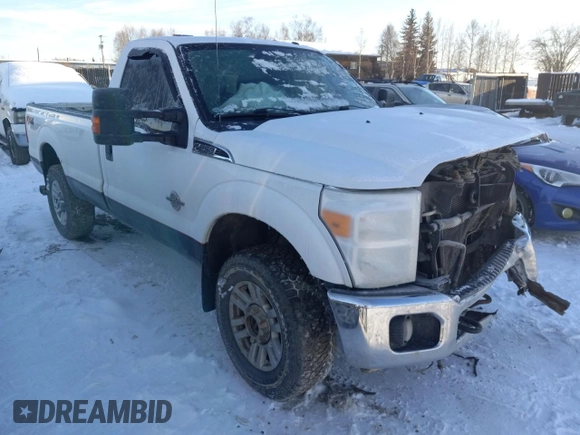2014 Ford F-250 XL with VIN 1FTBF2BT1EEB31376, listed as a Copart auction lot 73752963 with 120,315 mi miles and Salvage title. Bid and sale history available at DreamBid. Image 4.