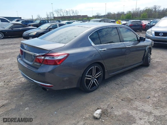 2016 Honda Accord Sedan Sport with VIN 1HGCR2F57GA093297, listed as a IAAI auction lot 41875809 with 90,057 mi miles. Bid and sale history available at carsss.com. Image 4.