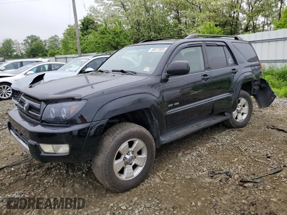 2004 Toyota 4Runner SR5 with VIN JTEBU14R448018046, listed as a Copart auction lot 55977005 with 226,004 mi miles and Salvage title. Bid and sale history available at DreamBid. Image 1.
